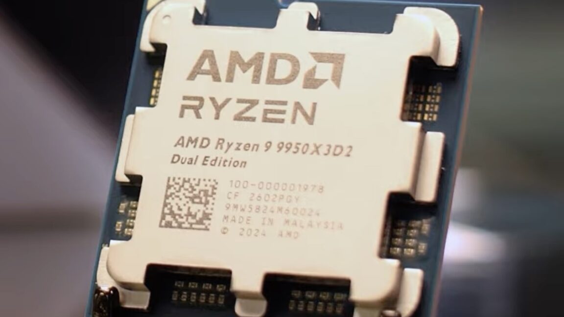 AMD's Ryzen 9 9950X3D2 Dual Edition crams 208MB of cache into a single chip